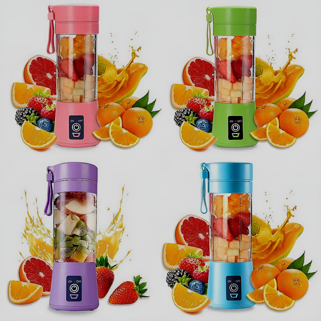 Portable Mini 6-Blade Juicer Blender | USB Rechargeable 380ml