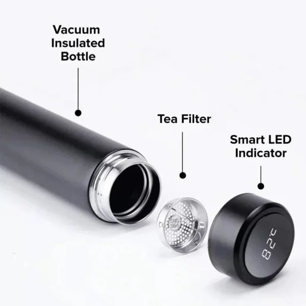 LED Smart Stainless Steel Water Bottle | Temperature Display Flask