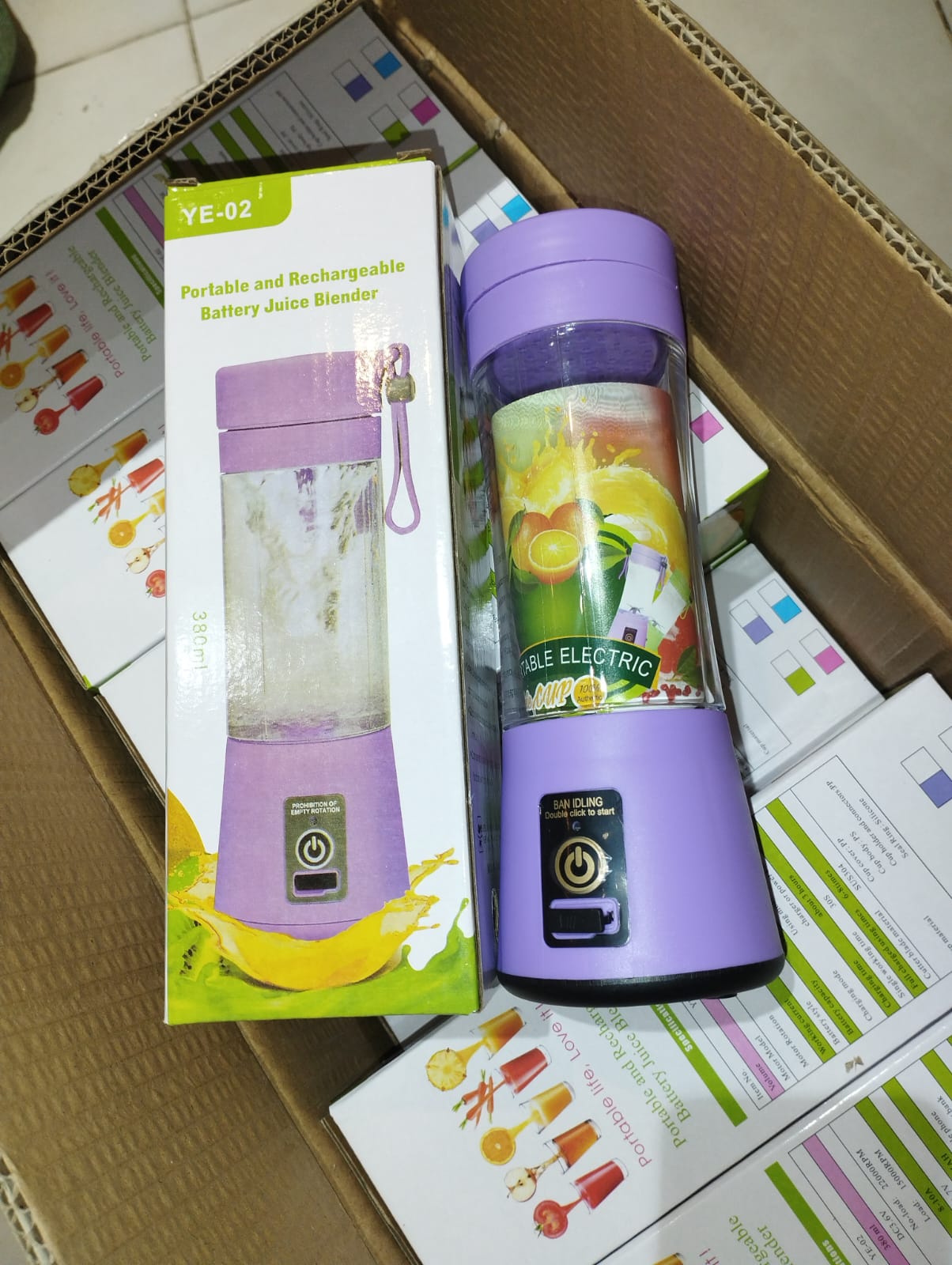 Portable Mini 6-Blade Juicer Blender | USB Rechargeable 380ml