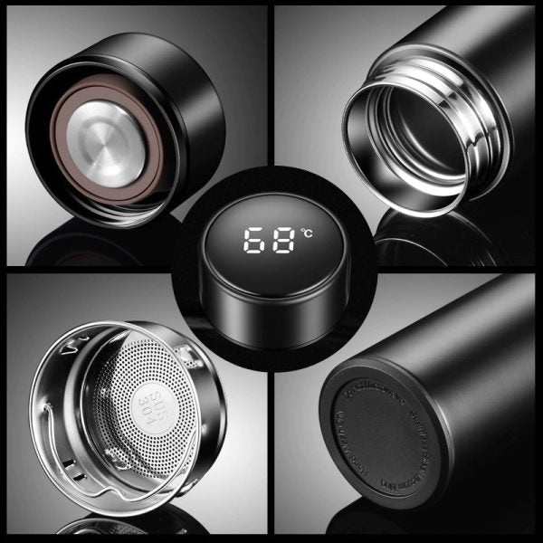 LED Smart Stainless Steel Water Bottle | Temperature Display Flask