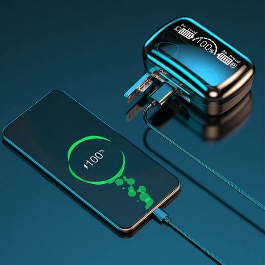 DaMix M10 Bluetooth Earbuds LED Display Pakistan
